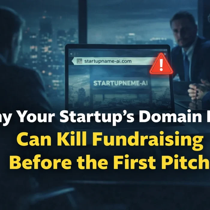 Why Your Startup Domain Name Can Kill Fundraising Before the First Pitch