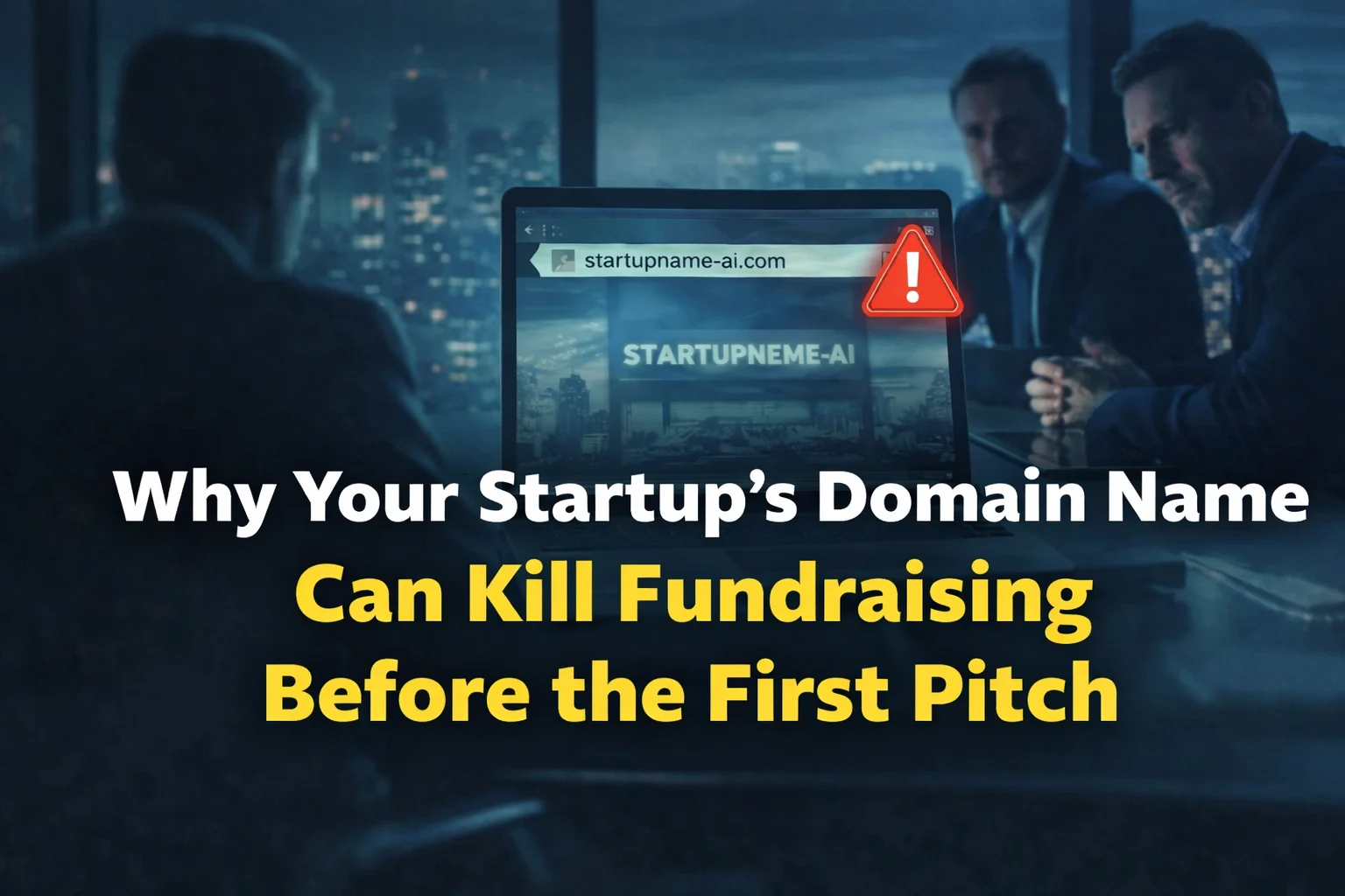 Why Your Startup Domain Name Can Kill Fundraising Before the First Pitch