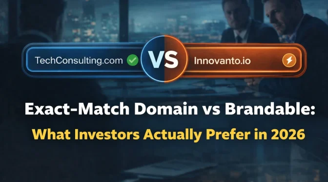 exact match domain or a brandable